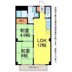 シャトー前田南の物件間取画像